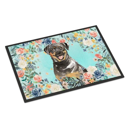 Carolines Treasures 24 x 36 in. Rottweiler Indoor or Outdoor Mat CK3415JMAT